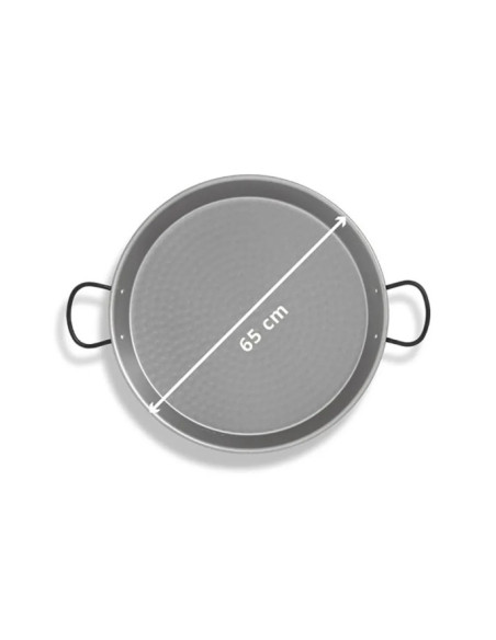 Paellera de Acero Inoxidable 65 cm - 25 Personas
