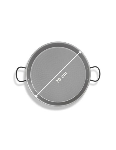 Paellera de Acero Inoxidable 70 cm - 30 Personas