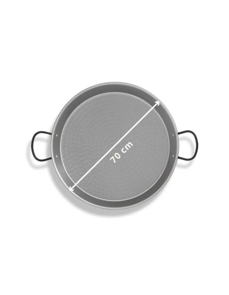 Paellera de Acero Inoxidable 70 cm - 30 Personas