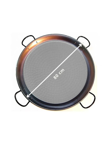 Paellera de Acero Inoxidable 80 cm - 40 Personas