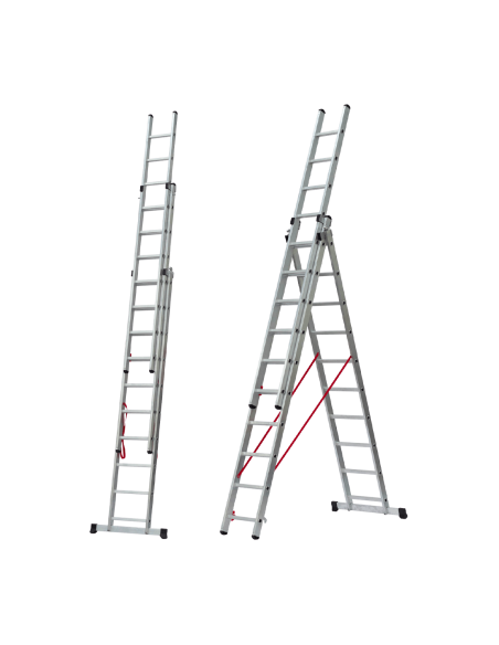 Escalera Aluminio Elite 3x14 - 4+4+4 M - 73-90-73x30mm