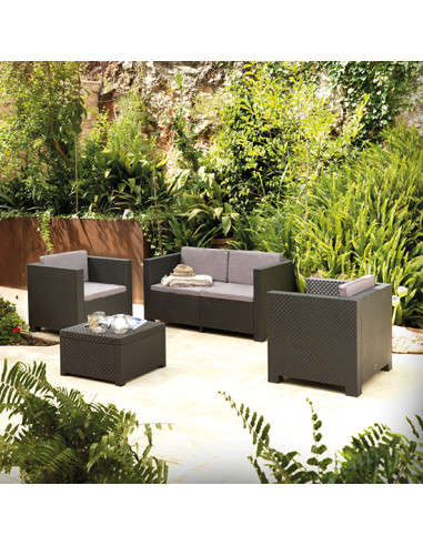 Muebles Jardín Diva Confort Storage Grafito