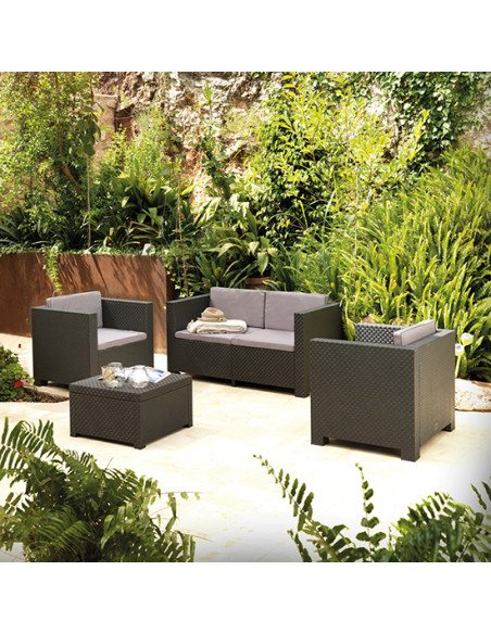 Muebles Jardín Diva Confort Storage Grafito