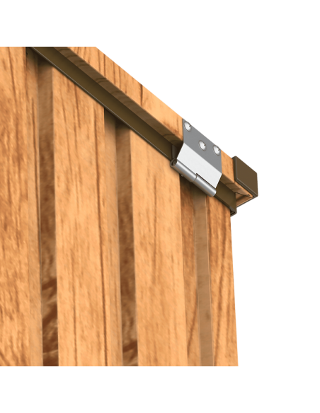 Baúl Arcón Metálico 585 L Imitación Madera - 71x133x72 cm - Duramax