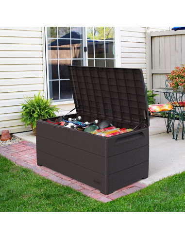 Baúl Arcón PVC 416 L Marrón - 70x129x62 cm - Duramax