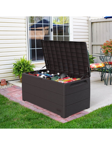 Baúl Arcón PVC 416 L Marrón - 70x129x62 cm - Duramax