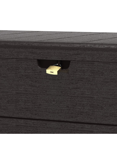 Baúl Arcón PVC 416 L Marrón - 70x129x62 cm - Duramax