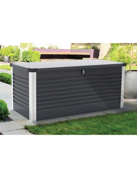 Baúl Arcón Metálico Antracita - 135x67x69 cm - Trimetals