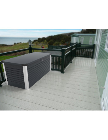 Baúl Arcón Metálico Antracita - 135x67x69 cm - Trimetals