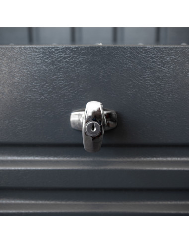 Baúl Arcón Metálico Antracita - 135x67x69 cm - Trimetals