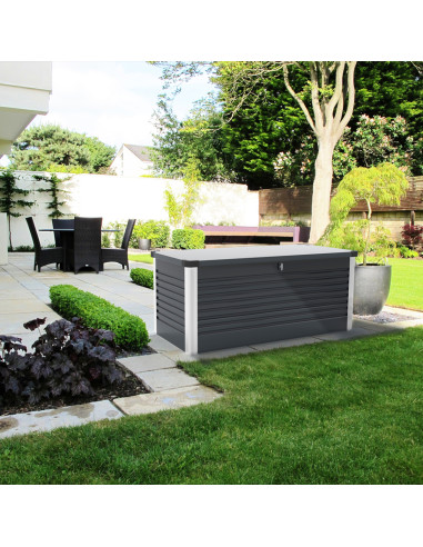 Baúl Arcón Metálico Antracita - 187x78x72 cm - Trimetals