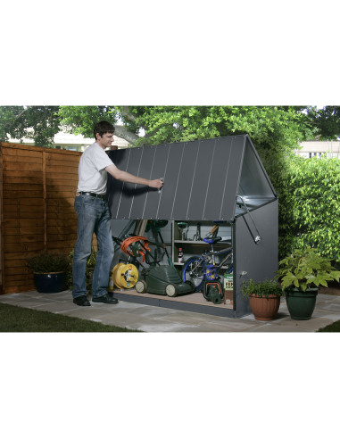 Baúl Arcón Metálico Antracita - 138x89x113 cm -...