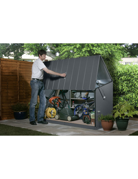 Baúl Arcón Metálico Antracita - 138x89x113 cm - Trimetals