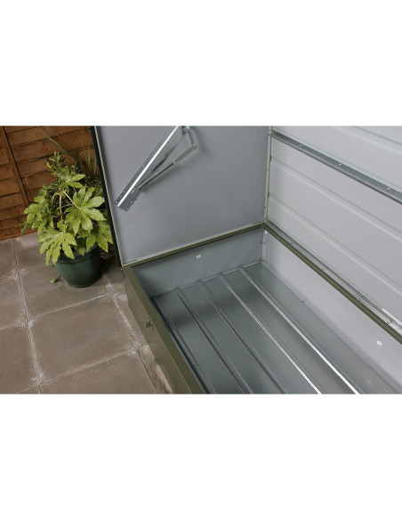 Baúl Arcón Guardabicis Metálico Antracita - 196x89x133 cm - Trimetals