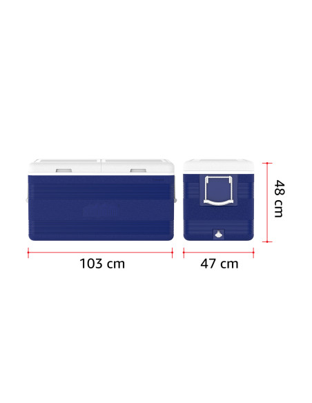 Nevera KeepCold Deluxe - 103x47x48 cm - 144,40 L - Azul