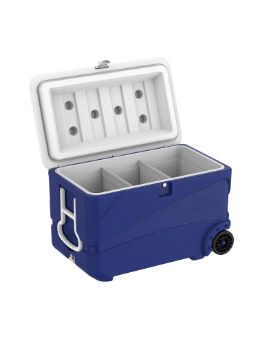Nevera KeepCold Deluxe con ruedas - 75x47x47 cm - 84 L - Azul