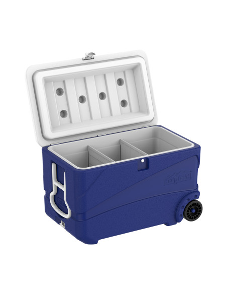 Nevera KeepCold Deluxe con ruedas - 75x47x47 cm - 84 L - Azul