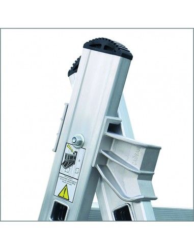Escalera Aluminio 2x10 - 2,98+2,98 M - 75x25mm