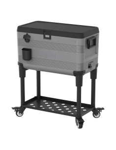 Nevera KeepCold con mesa - 73x44x90 cm - 70 L - Gris