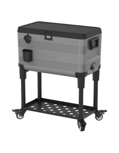 Nevera KeepCold con mesa - 73x44x90 cm - 70 L - Gris