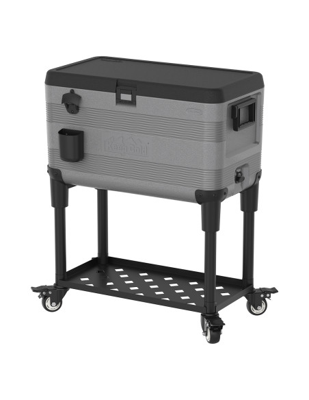 Nevera KeepCold con mesa - 73x44x90 cm - 70 L - Gris