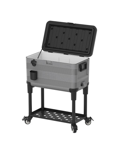 Nevera KeepCold con mesa - 73x44x90 cm - 70 L - Gris