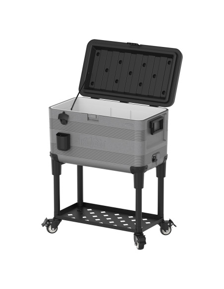 Nevera KeepCold con mesa - 73x44x90 cm - 70 L - Gris