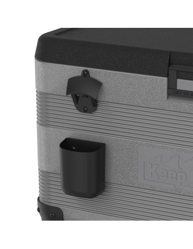 Nevera KeepCold con mesa - 73x44x90 cm - 70 L - Gris