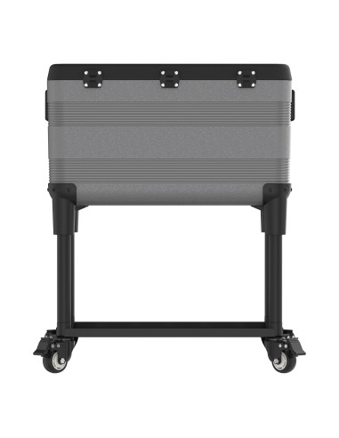 Nevera KeepCold con mesa - 73x44x90 cm - 70 L - Gris