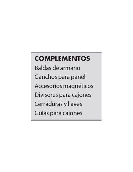 Conjunto Taller 4 Módulos S/Madera Inox Alyco 199011