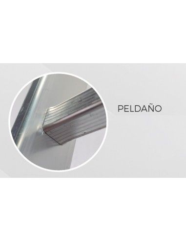 Escalera Aluminio Elite 2x14 - 4+4 M - 80-80x30mm