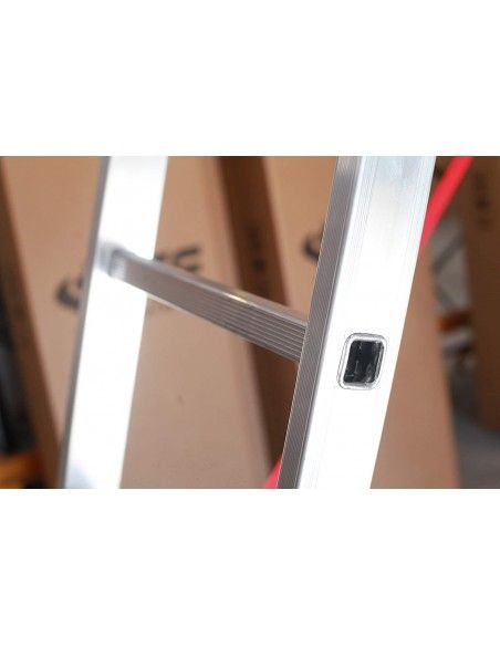 Escalera Aluminio Elite 2x14 - 4+4 M - 80-80x30mm