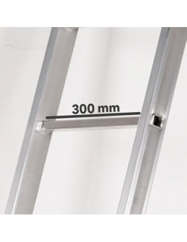 Escalera Aluminio Elite 2x14 - 4+4 M - 80-80x30mm