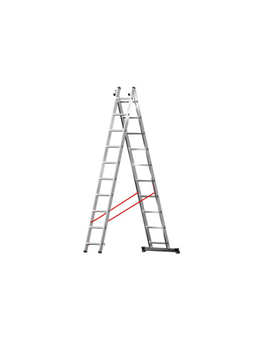 Escalera Aluminio Elite 2x14 - 4+4 M - 80-80x30mm