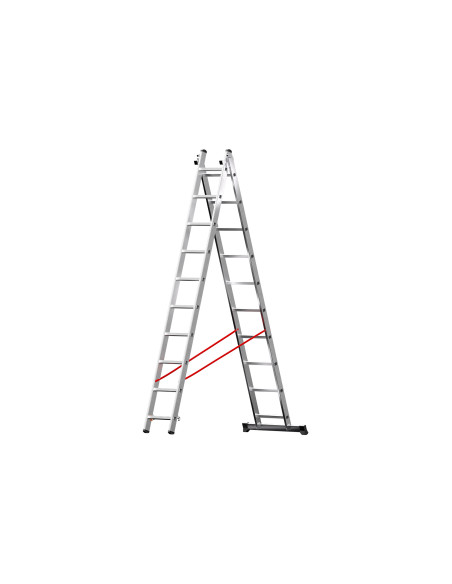 Escalera Aluminio Elite 2x14 - 4+4 M - 80-80x30mm