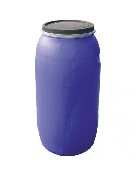 Depósito Bidón 125 Litros Boca Ancha Fleje Polipropileno