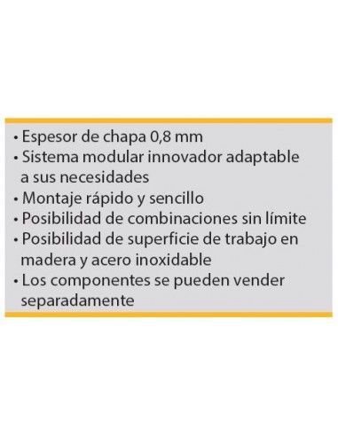 Conjunto Taller 3 Módulos S/Madera Azul Gris...