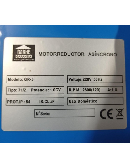 Molino Triturador Maíz Seco y Húmedo Arepas Eléctrico 1 Hp - 00808 - GARHE