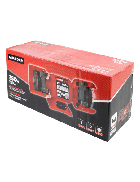 Afiladora Amoladora Pulidora de Banco 350w - 150mm - 73503 - Mader