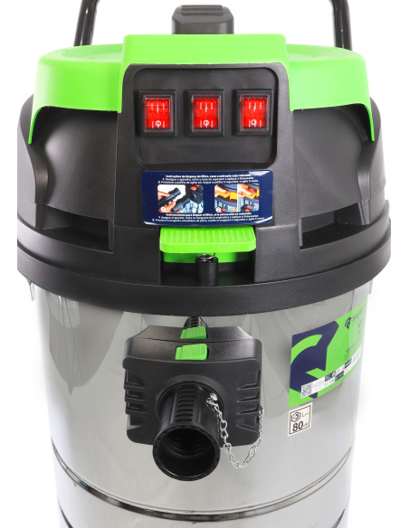 Aspirador Polvo Líquidos 100L 3600W 3 Motores 48464 - Saurium