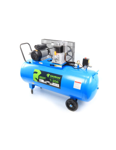 Compresor 200 Litros - 3 Hp - 10 Bar - 230V - 37189 - Saurium