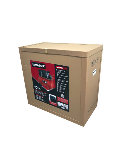 Compresor de Aire Silencioso con LCD 100L - 6 Hp - 09389 - Mader