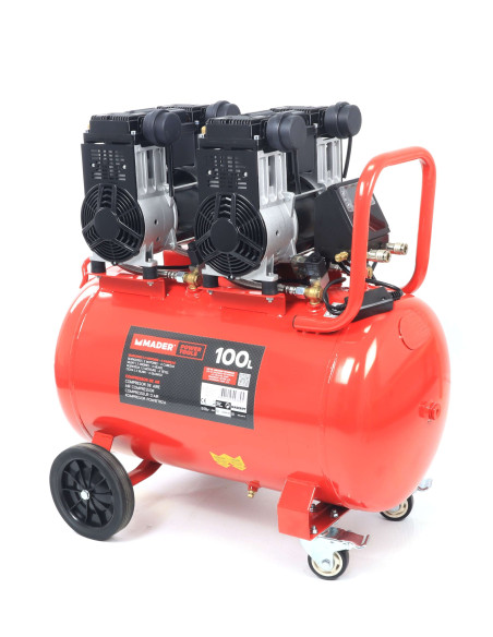 Compresor de Aire Silencioso con LCD 100L - 6 Hp - 09389 - Mader