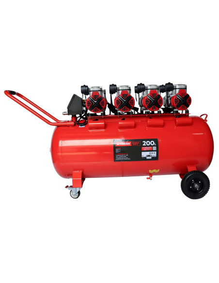 Compresor de Aire Silencioso con LCD 200L - 8 Hp - 09395 - Mader