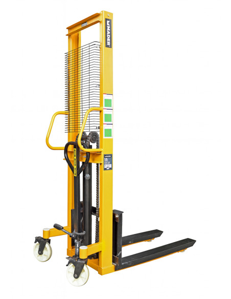 Transpaleta Apilador Elevador de Palets Manual Nylon 1000 Kg - 1600 mm - 65342 - Mader