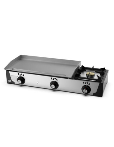 Plancha Gas Acero Laminado + Fogón Serie 100 - PLC8100F