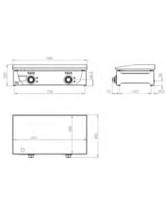 Plancha Eléctrica Acero Laminado Serie 100 - PLCE8100 2