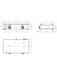 Plancha Gas Acero Rectificado Serie 100 - PLC8100RT 2