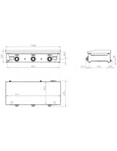 Plancha Gas Acero Rectificado Serie 100 - PLC10100RT 2