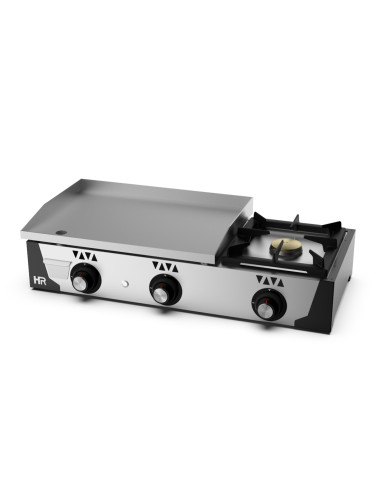 Plancha Gas Acero Rectificado + Fogón Serie 100 - PLC6100RTF